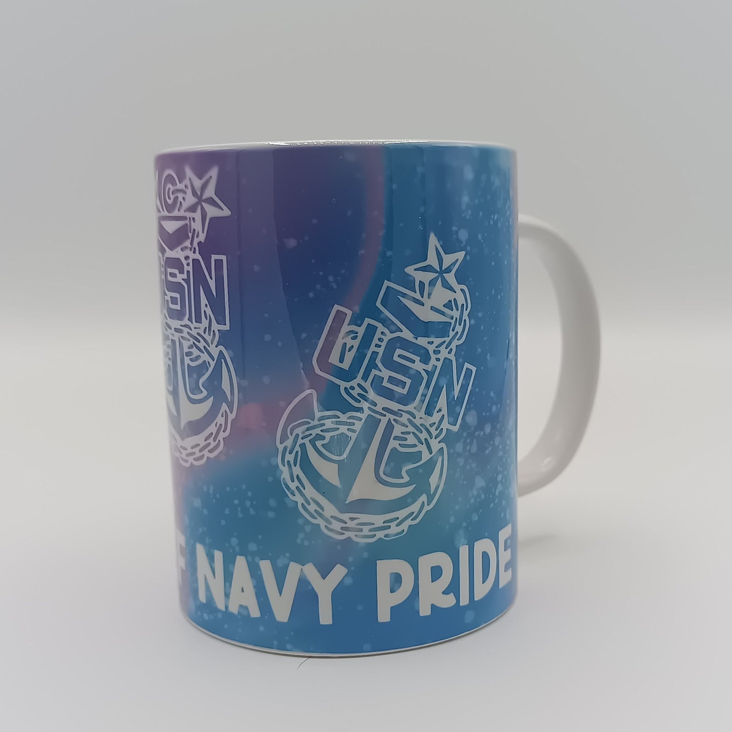 Light Blue/Purple Tri Anchor Mug