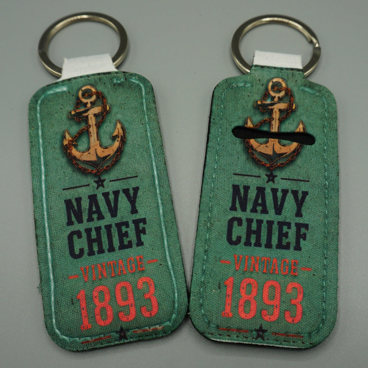 Keychain with pocket Green