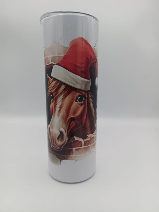 Christmas Horse Tumbler