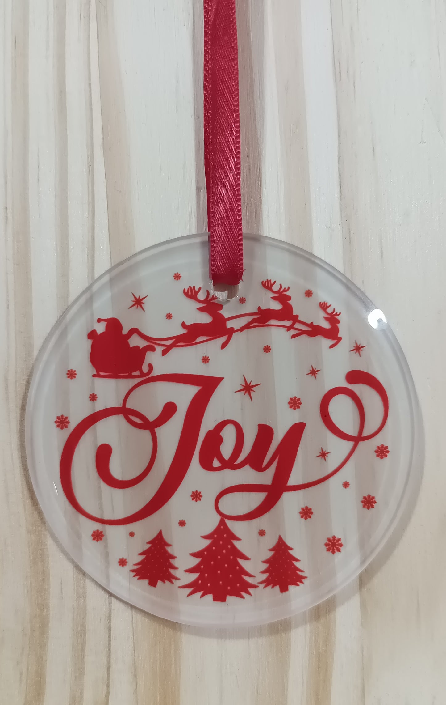 Glass Ornament - Joy 2