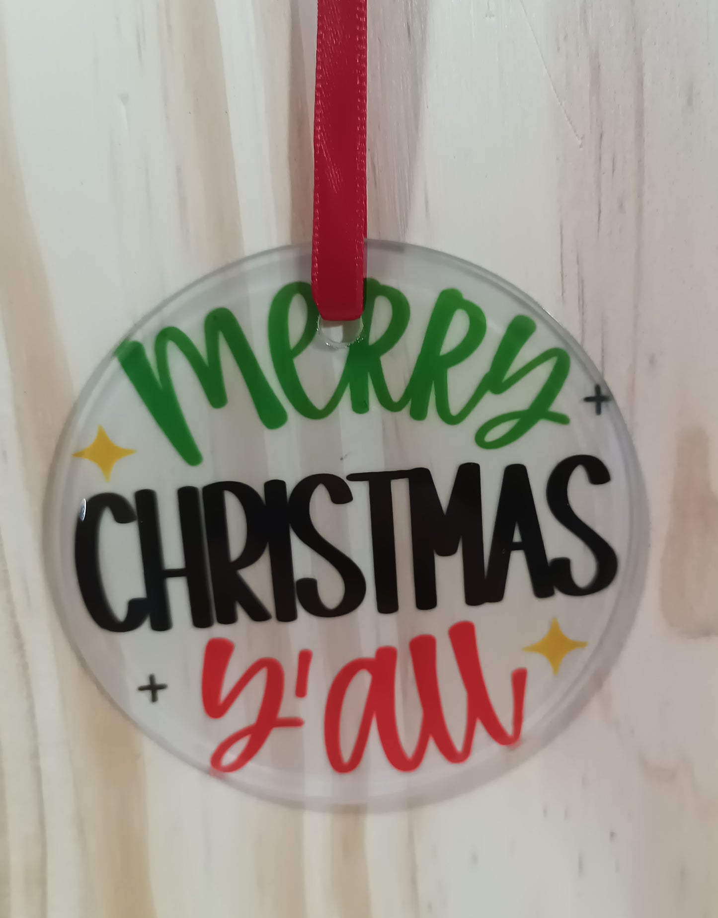 Glass Ornament - Merry Christmas Y'all