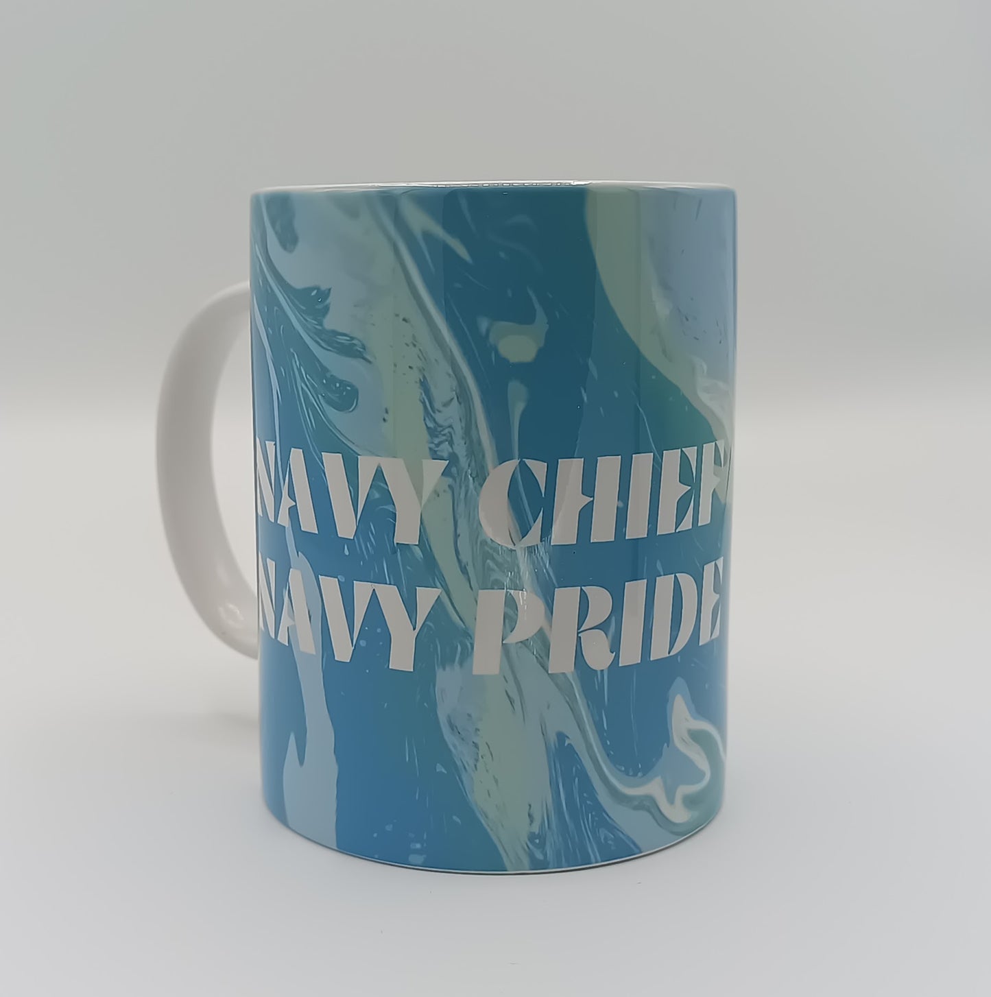 Blue Green Swirl Mug - MC