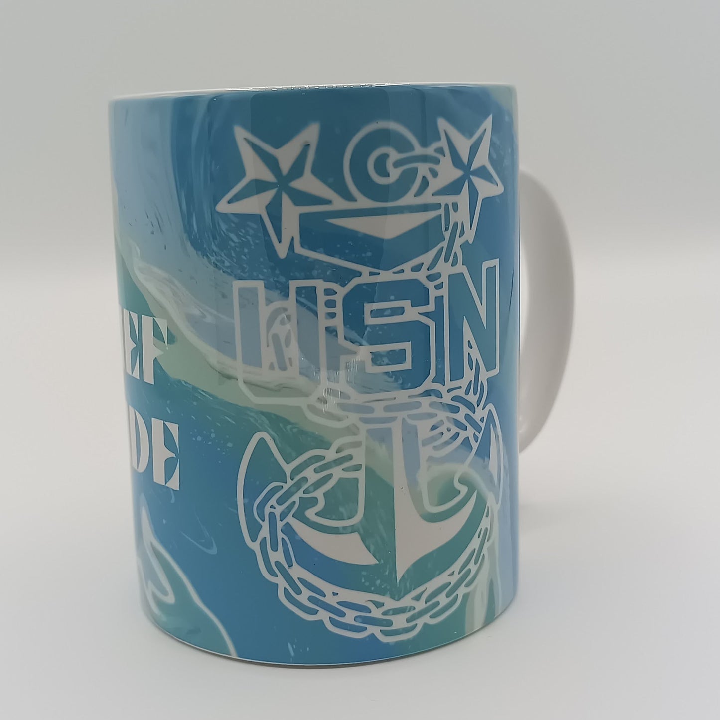 Blue Green Swirl Mug - MC