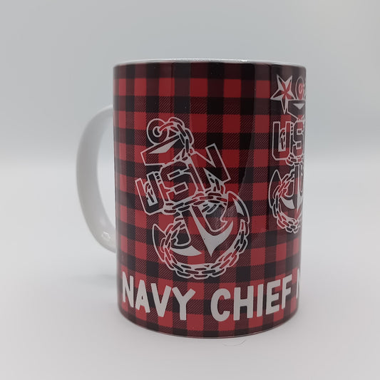Plaid Tri Anchor Mug