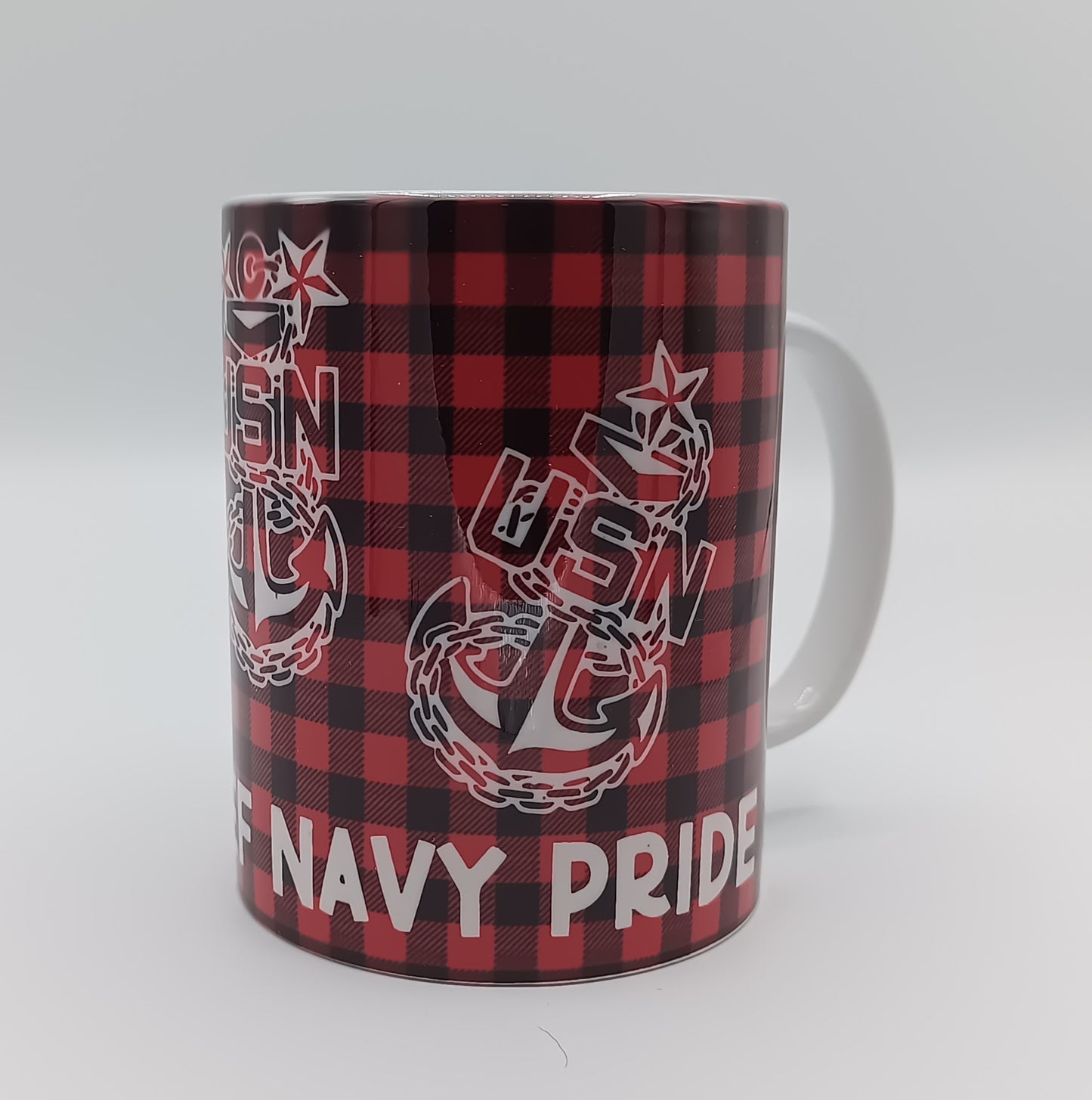 Plaid Tri Anchor Mug