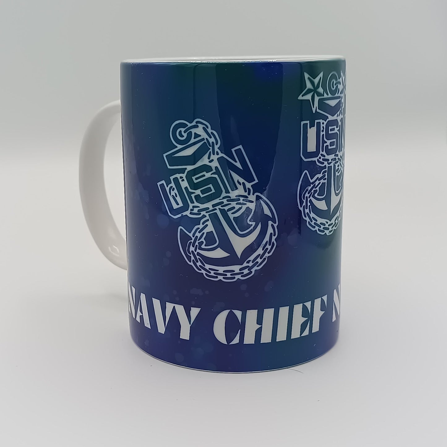 Dark Blue/Green Tri Anchor Mug