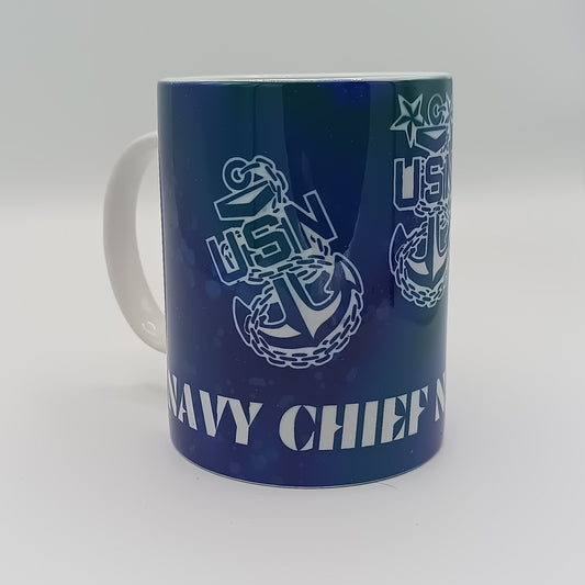 Dark Blue/Green Tri Anchor Mug