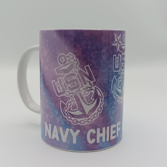 Light Blue/Purple Tri Anchor Mug