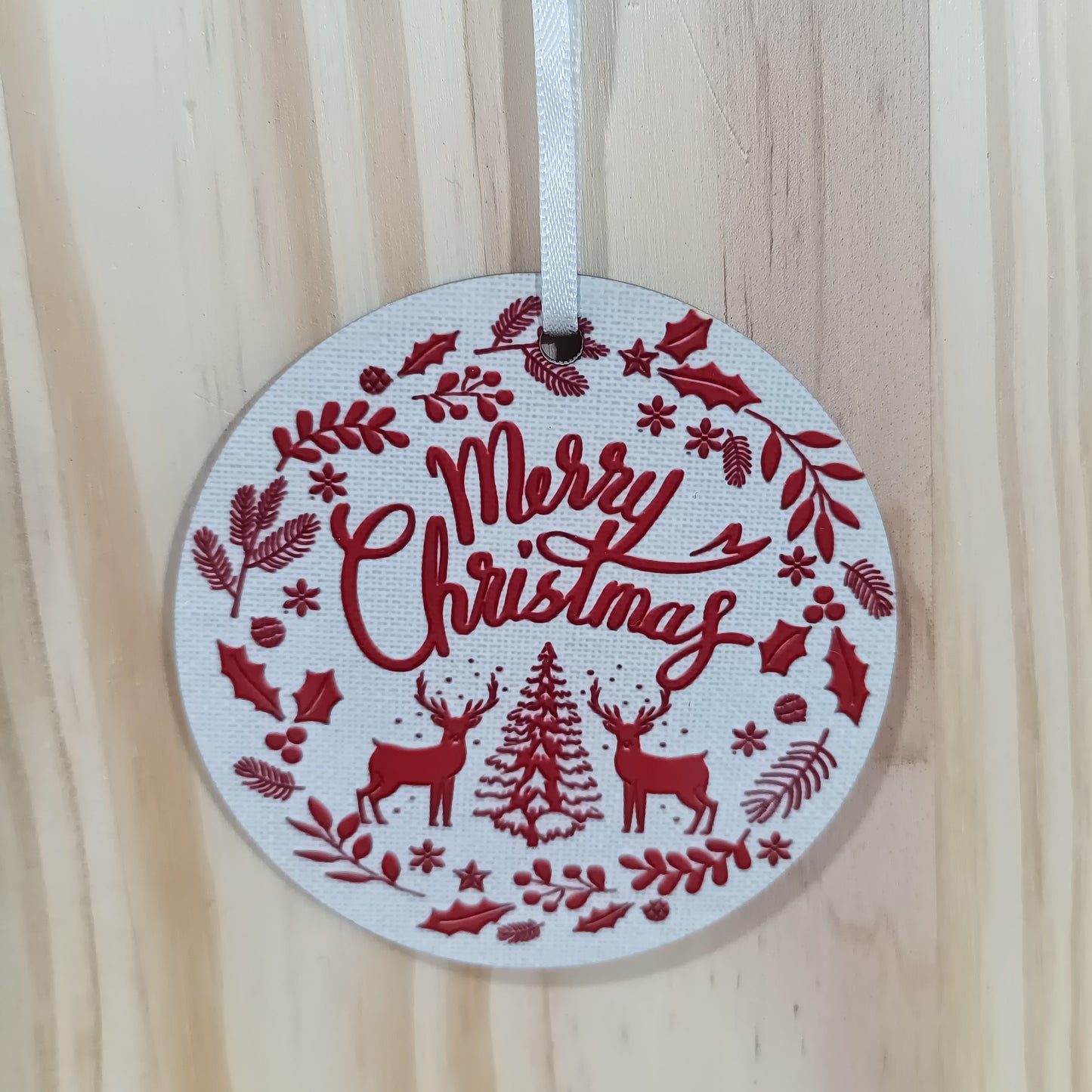 Wood Ornament - Merry Christmas