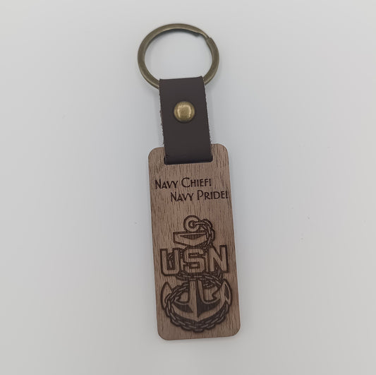 Chief Wooden Keychain