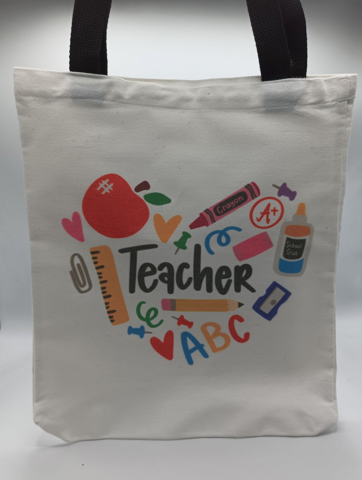 Teacher Tote - Black Handle